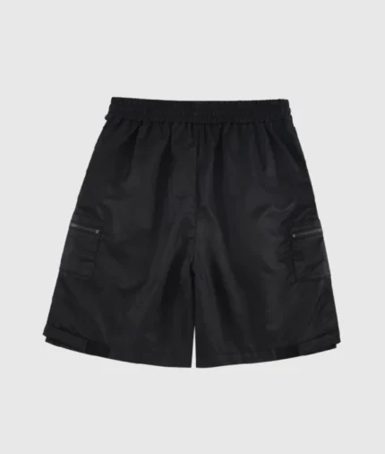 Unknown London Embroidered Nylon Shorts Black